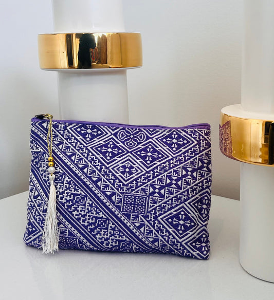 Purple Imperial Clutch – Handmade Moroccan Brocade Bag