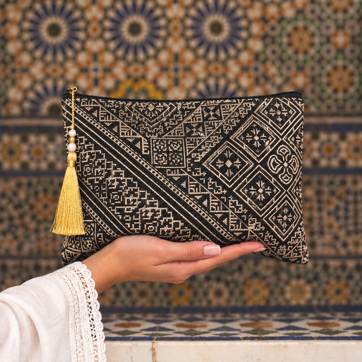 Black - Imperial Moroccan Clutch Bag